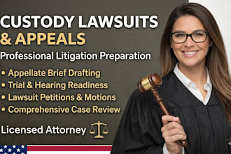 handle your child custody lawsuit preparation and family court appeal