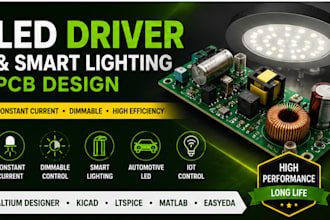 design led driver pcb smart lighting system, constant current power electronics