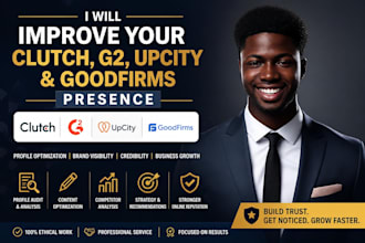 improve your clutch, g2, upcity, and goodfirms presence