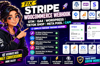 fix stripe woocommerce webhook GTM ga4 wordpress tiktok shop meta pixel capi