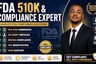do fda 510k submission, US agent, mocra, fsvp, fda registration compliance