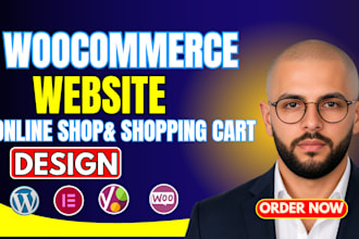 design, build and customize woocommerce website, online store and shopping cart