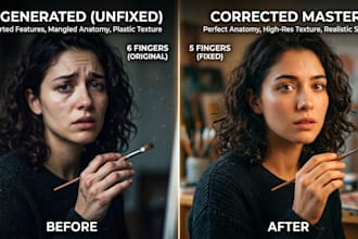fix ai images, edit ai art flaws, upscale and do photoshop editing