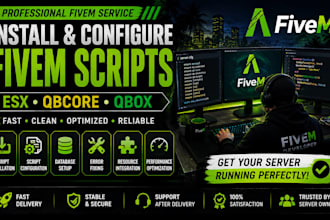 do full fivem server setup with esx qbcore optimization