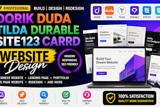 dorik duda tilda doric durable site123 carrd website