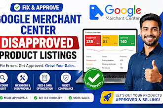 fix google merchants center disapproved product listings