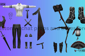 create custom vrchat props, outfits, accessories, and weapons for your avatar
