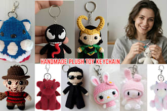 do custom handcrafted animal personalized animal plush toy for keychain plushie
