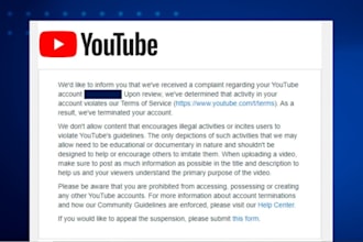 reinstate suspended youtube channel recovery, appeal letter and monetization fix