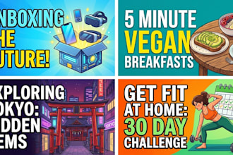 design facebook video and vlog thumbnails