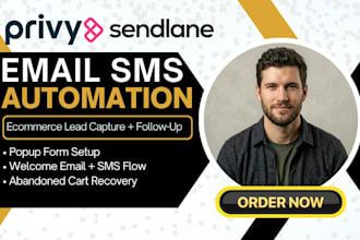 privy sendlane ecommerce email sms automation