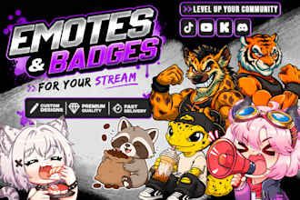 create twitch, kick and youtube emotes for your community