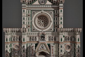 create 3d modular kits and environment props for games or VR