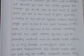 provide clean and beautiful handwriting services
