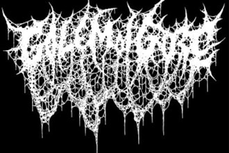 design a brutal goregrind metal logo for your band