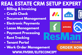 setup buildium fello appfolio doorloop rent manager  resman payhoa innago guesty