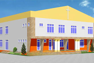 do expert church architecture design, floor plan, 3d modelling and 3d rendering