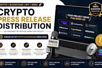 crypto press release distribution blockchain nft web3 pr yahoo finance