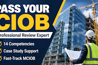 write your ciob professional review, mciob competency report, and fast track app