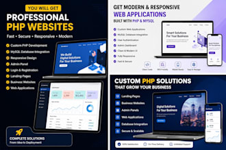 build a custom PHP website with mysql