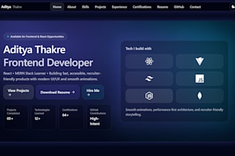build a modern responsive landing page in react js