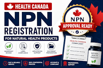do health canada npn registration for natural health products