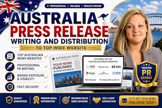 publish and distribute australia press release to top australian media outlets