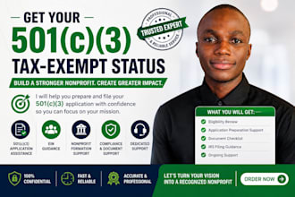 help you obtain 501c3 tax exempt status for your nonprofit