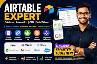 setup airtable database airtable automation airtable crm workflow softr webapp