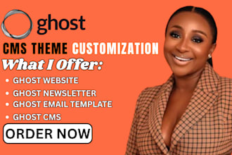 customize ghost cms website, ghost blog, ghost newsletter, migrate ghost website