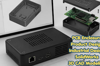 design professional industrial pcb enclosure and product casing using solidworks