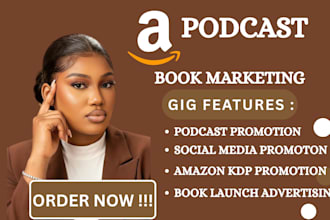 do podcast book marketing kindle launch advertising kdp social media promotion