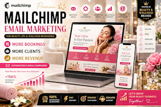 create mailchimp email marketing for beauty salons spas and skincare biz email