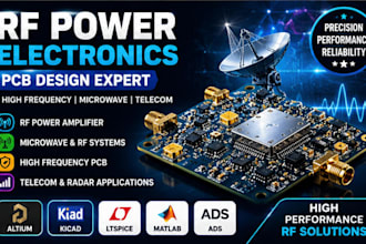 design rf power amplifier, high frequency pcb and microwave power electronics