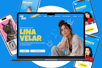 design a modern landing page in figma