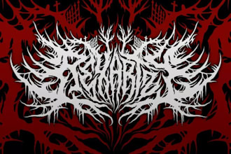 design a heavy and gritty sludge metal logo for your band