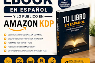 format spanish ebook and publish on amazon KDP