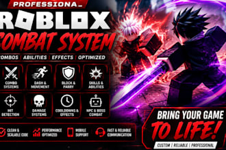 create a professional roblox combat system with combos, abilities and effects