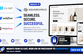 migrate cscart webflow prestashop to squarespace