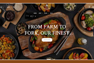 build meal prep shopify store restaurant food delivery website meal prep website