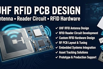 design uhf rfid pcb antenna, reader circuit and rfid hardware