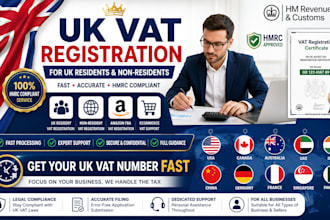 handle UK vat registration for residents and no nresidents fast