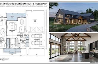 design and render your barndominium pole barn and floor plan