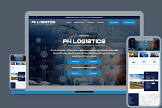 design a modern trucking logistics  and transport website