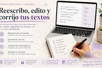 corregir ortografía y sintaxis de textos de cualquier ámbito