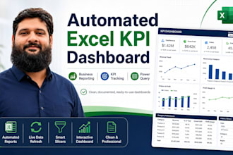 build an automated excel KPI dashboard