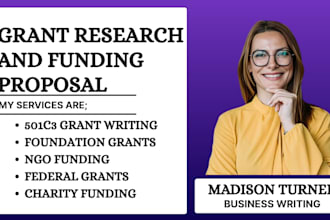 write winning grant proposals, grant research and grant applications for funding