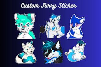 draw crypto animated furry stickers for telegram and discord