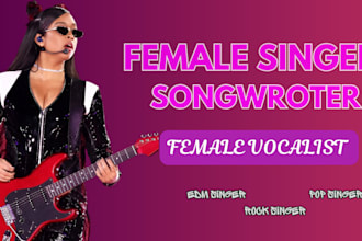 professional female edm singer, rock singer, female vocalist, singer songwriter