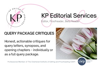 critique your query package for agents and publishers